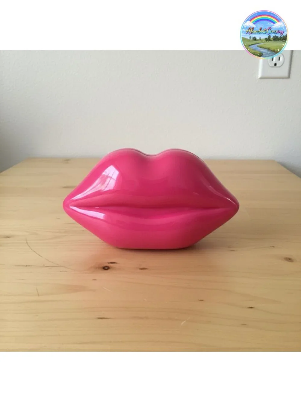 Acrylic Lip Shaped Evening Clutch Elegant Handbag
